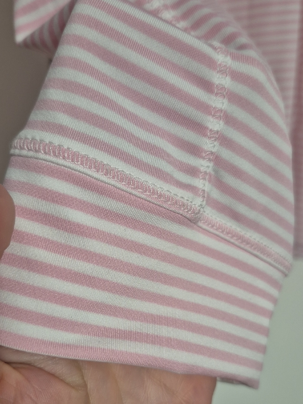 VINEYARD VINES Pink and White Striped Quarter-Zip Pullover - Picture 3 of 10